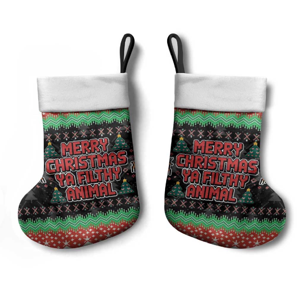 Merry Christmas Ya Filthy Animal Christmas Stocking Retro Christmas Humor - Wonder Print Shop