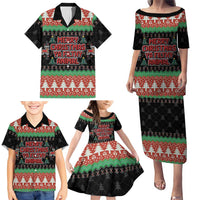 Merry Christmas Ya Filthy Animal Family Matching Puletasi and Hawaiian Shirt Retro Christmas Humor - Wonder Print Shop