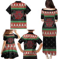 Merry Christmas Ya Filthy Animal Family Matching Puletasi and Hawaiian Shirt Retro Christmas Humor - Wonder Print Shop