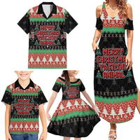 Merry Christmas Ya Filthy Animal Family Matching Summer Maxi Dress and Hawaiian Shirt Retro Christmas Humor - Wonder Print Shop