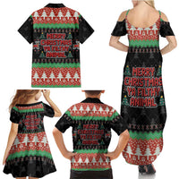 Merry Christmas Ya Filthy Animal Family Matching Summer Maxi Dress and Hawaiian Shirt Retro Christmas Humor - Wonder Print Shop
