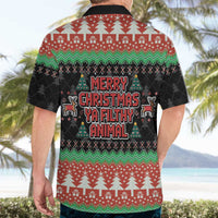 Merry Christmas Ya Filthy Animal Hawaiian Shirt Retro Christmas Humor - Wonder Print Shop