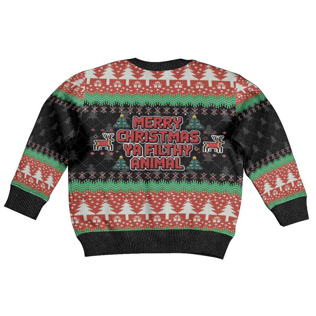 Merry Christmas Ya Filthy Animal Kid Ugly Christmas Sweater Retro Christmas Humor - Wonder Print Shop