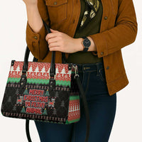 Merry Christmas Ya Filthy Animal Leather Bag Retro Christmas Humor - Wonder Print Shop