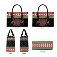 Merry Christmas Ya Filthy Animal Leather Bag Retro Christmas Humor - Wonder Print Shop