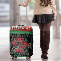 Merry Christmas Ya Filthy Animal Luggage Cover Retro Christmas Humor - Wonder Print Shop