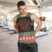 Merry Christmas Ya Filthy Animal Men Tank Top Retro Christmas Humor - Wonder Print Shop