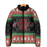 Merry Christmas Ya Filthy Animal Padded Jacket Retro Christmas Humor - Wonder Print Shop