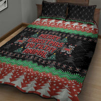 Merry Christmas Ya Filthy Animal Quilt Bed Set Retro Christmas Humor - Wonder Print Shop