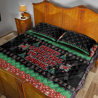 Merry Christmas Ya Filthy Animal Quilt Bed Set Retro Christmas Humor - Wonder Print Shop