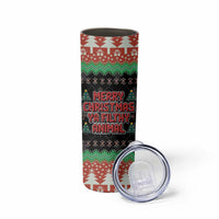 Merry Christmas Ya Filthy Animal Skinny Tumbler Retro Christmas Humor - Wonder Print Shop