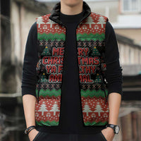 Merry Christmas Ya Filthy Animal Sleeveless Puffer Jacket Retro Christmas Humor - Wonder Print Shop
