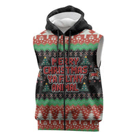 Merry Christmas Ya Filthy Animal Sleeveless Zip Hoodie Retro Christmas Humor - Wonder Print Shop