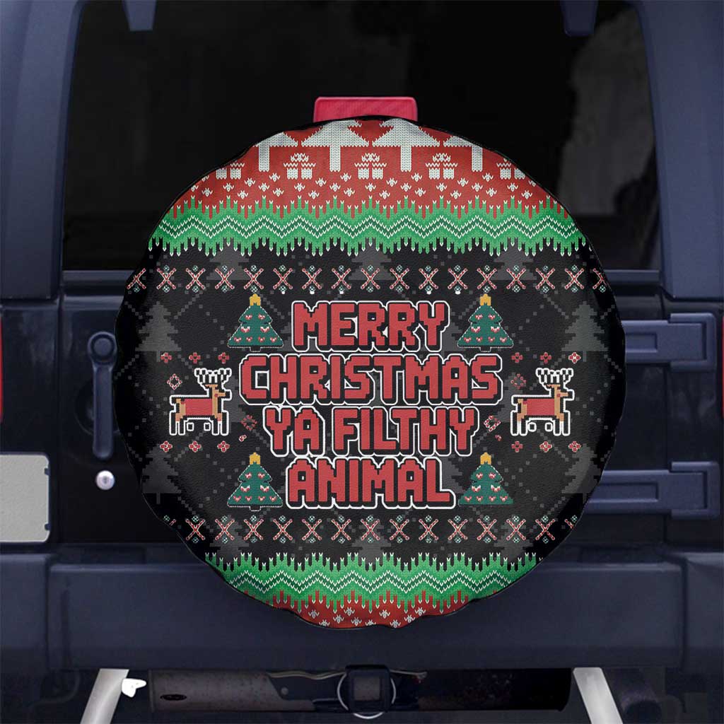 Merry Christmas Ya Filthy Animal Spare Tire Cover Retro Christmas Humor - Wonder Print Shop