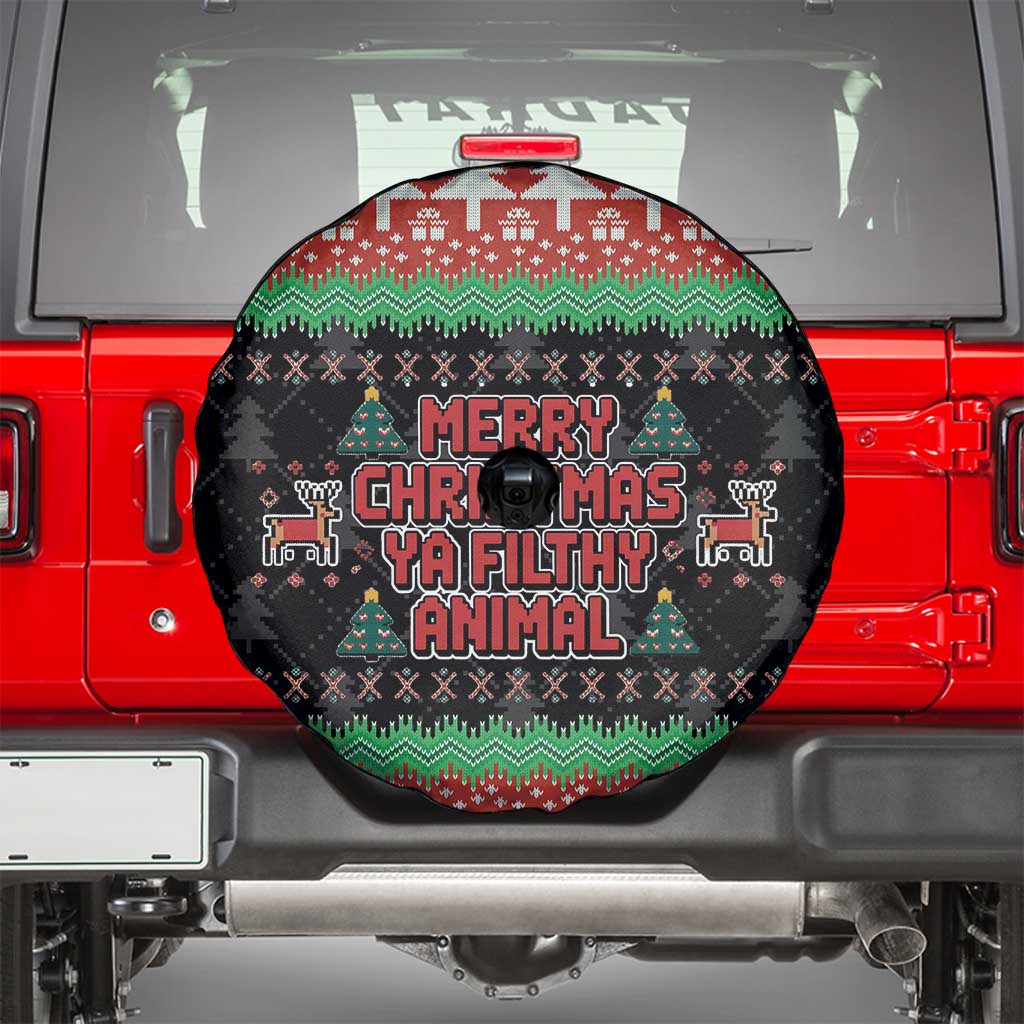 Merry Christmas Ya Filthy Animal Spare Tire Cover Retro Christmas Humor - Wonder Print Shop