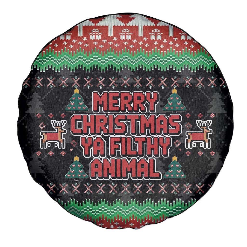 Merry Christmas Ya Filthy Animal Spare Tire Cover Retro Christmas Humor - Wonder Print Shop