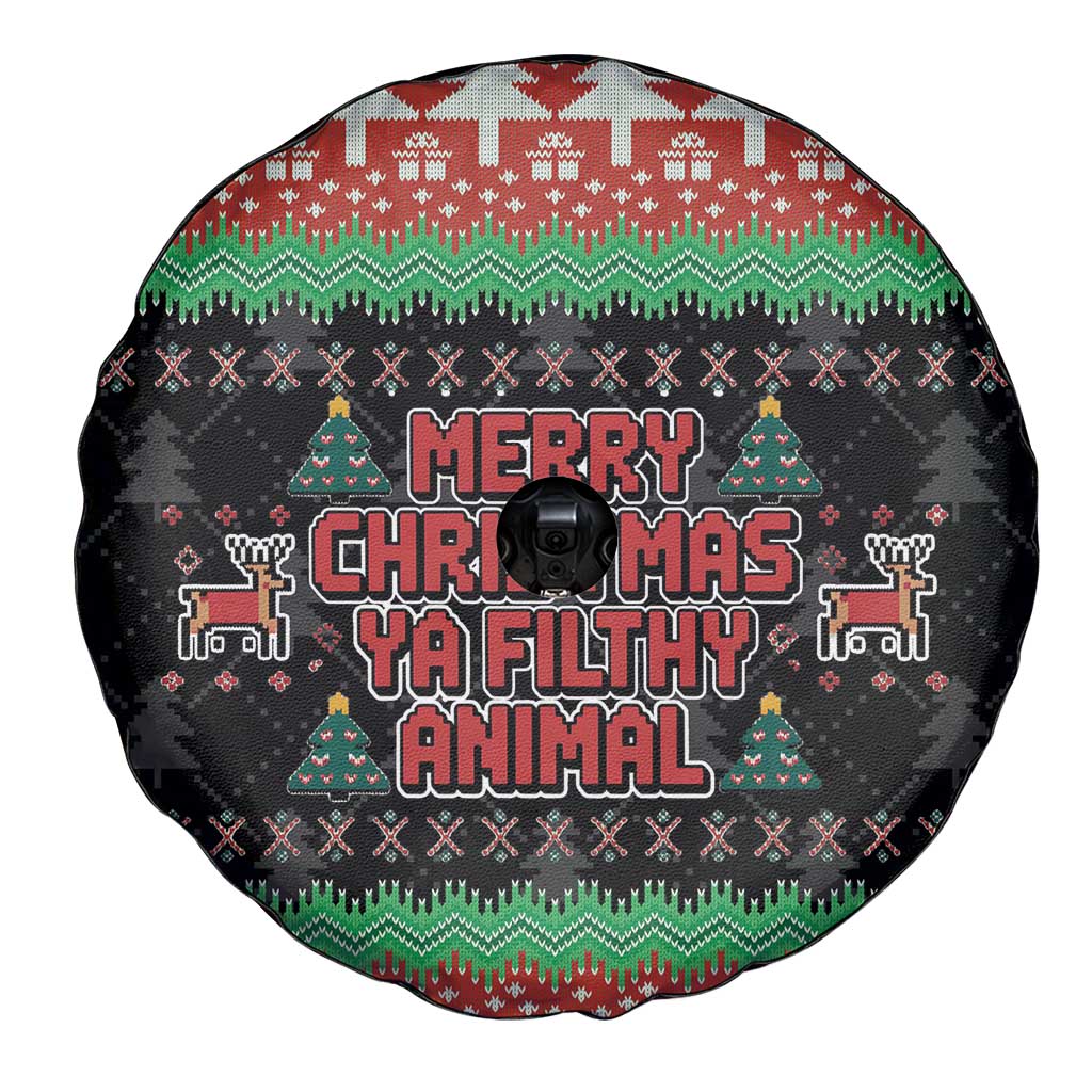Merry Christmas Ya Filthy Animal Spare Tire Cover Retro Christmas Humor - Wonder Print Shop