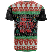 Merry Christmas Ya Filthy Animal T Shirt Retro Christmas Humor - Wonder Print Shop