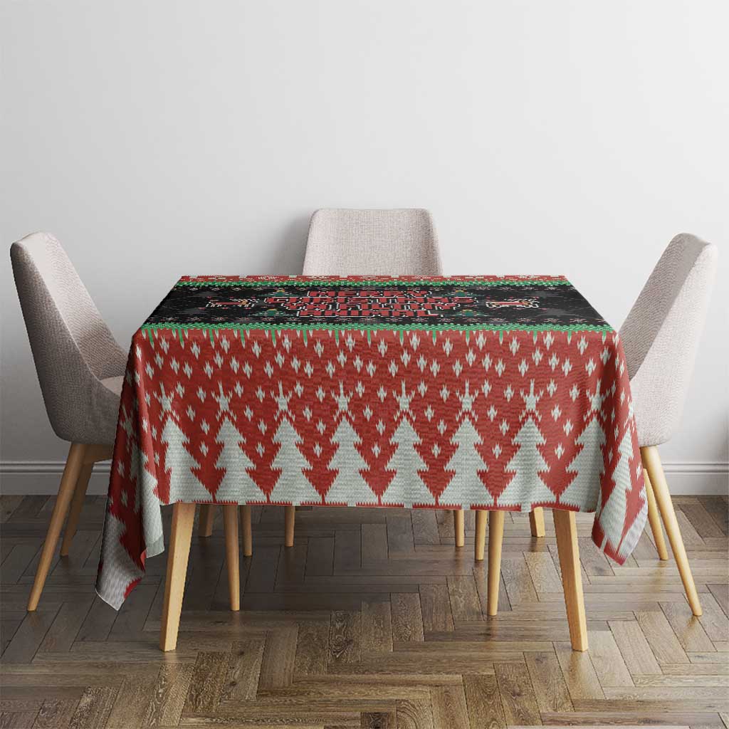 Merry Christmas Ya Filthy Animal Tablecloth Retro Christmas Humor - Wonder Print Shop