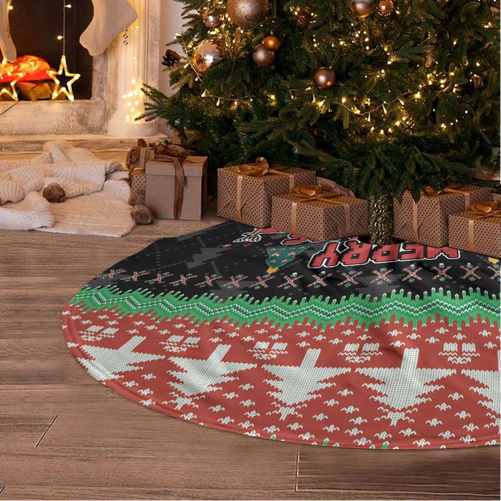 Merry Christmas Ya Filthy Animal Tree Skirt Retro Christmas Humor - Wonder Print Shop