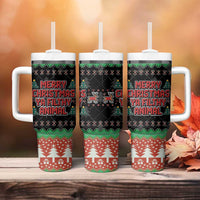 Merry Christmas Ya Filthy Animal Tumbler With Handle Retro Christmas Humor - Wonder Print Shop