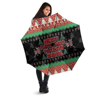 Merry Christmas Ya Filthy Animal Umbrella Retro Christmas Humor - Wonder Print Shop