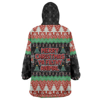 Merry Christmas Ya Filthy Animal Wearable Blanket Hoodie Retro Christmas Humor - Wonder Print Shop