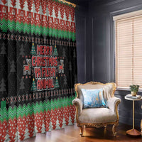 Merry Christmas Ya Filthy Animal Window Curtain Retro Christmas Humor - Wonder Print Shop