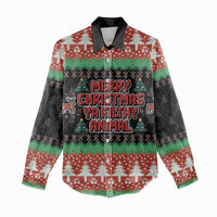 Merry Christmas Ya Filthy Animal Women Casual Shirt Retro Christmas Humor - Wonder Print Shop