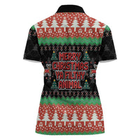 Merry Christmas Ya Filthy Animal Women Polo Shirt Retro Christmas Humor - Wonder Print Shop