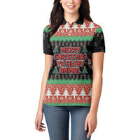 Merry Christmas Ya Filthy Animal Women Polo Shirt Retro Christmas Humor - Wonder Print Shop