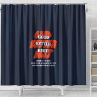 Chicago Football Shower Curtain Good Better Best Graphic - Wonder Print Shop