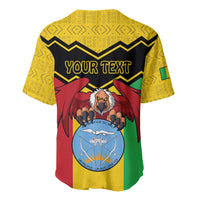 Personalised Mali Baseball Jersey Vulture With Coat Of Arms Bogolan Pattern