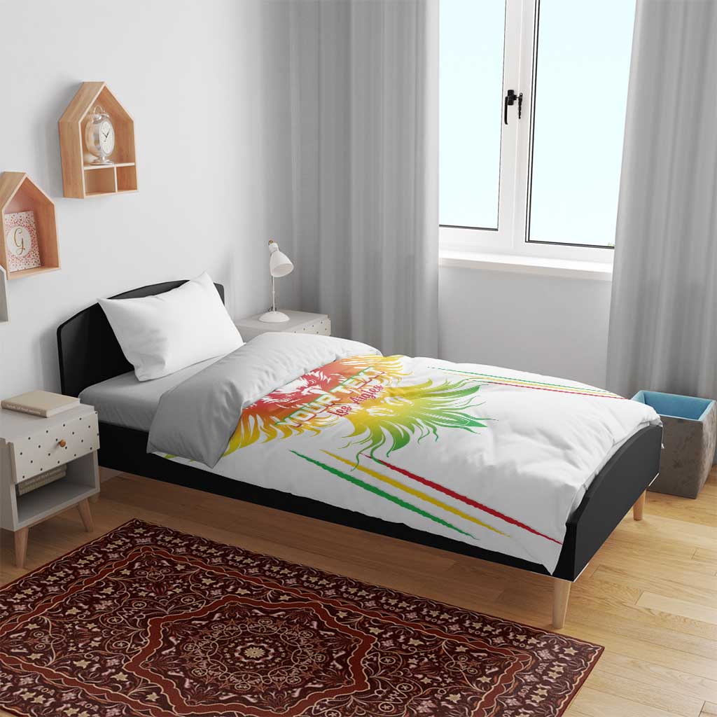 Custom Mali Football Bedding Set Go Les Aigles White Color