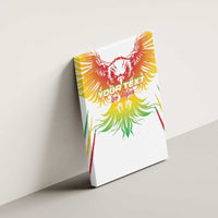 Custom Mali Football Canvas Wall Art Go Les Aigles White Color