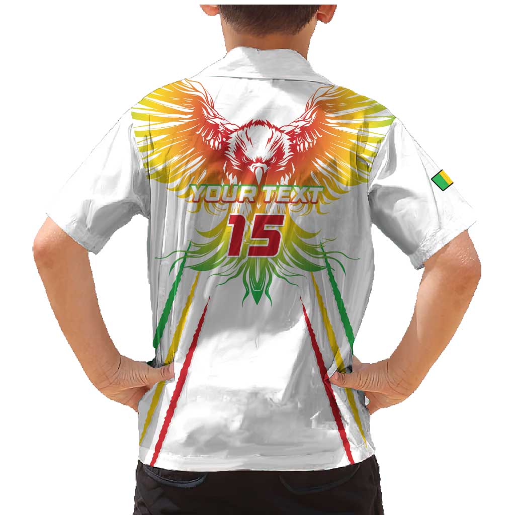 Custom Mali Football Family Matching Mermaid Dress and Hawaiian Shirt Go Les Aigles White Color