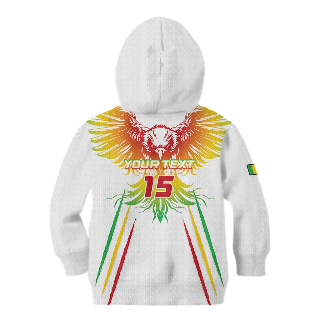 Custom Mali Football Kid Hoodie Go Les Aigles White Color - Wonder Print Shop