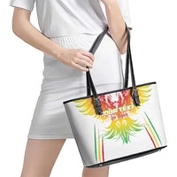 Custom Mali Football Leather Tote Bag Go Les Aigles White Color