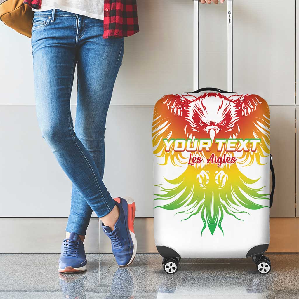 Custom Mali Football Luggage Cover Go Les Aigles White Color - Wonder Print Shop