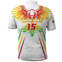 Custom Mali Football Polo Shirt Go Les Aigles White Color - Wonder Print Shop