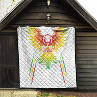 Custom Mali Football Quilt Go Les Aigles White Color - Wonder Print Shop