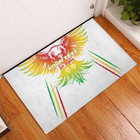Custom Mali Football Rubber Doormat Go Les Aigles White Color - Wonder Print Shop