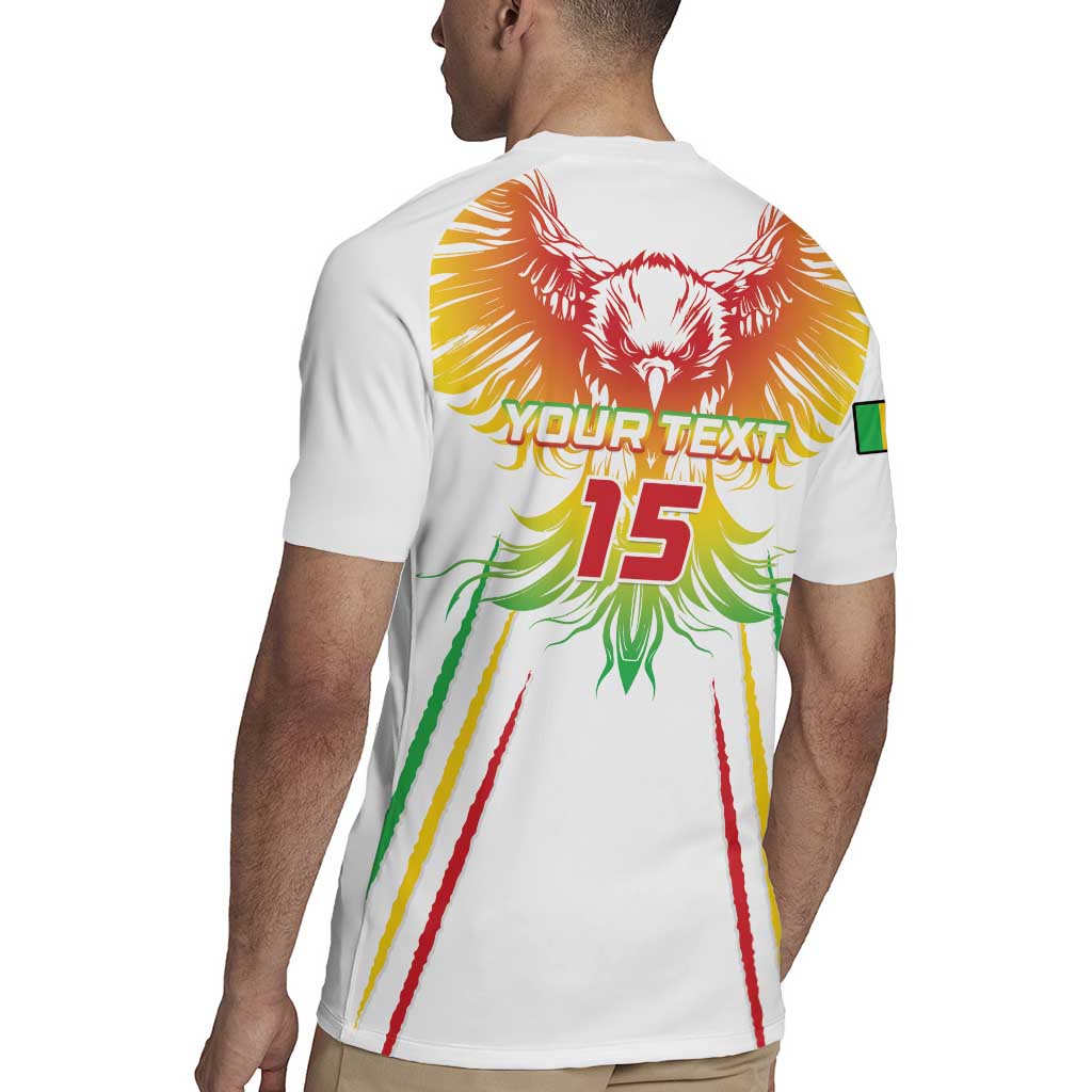 Custom Mali Football Rugby Jersey Go Les Aigles White Color - Wonder Print Shop