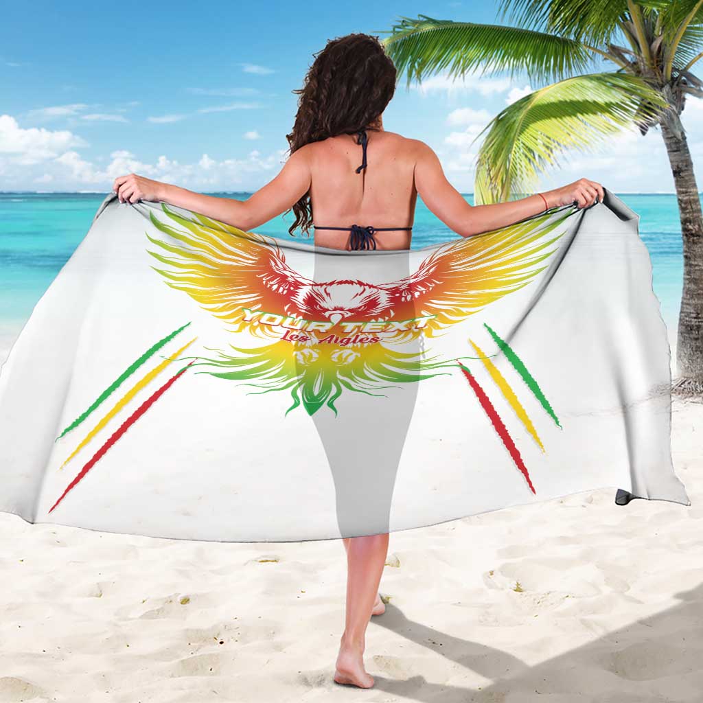 Custom Mali Football Sarong Go Les Aigles White Color - Wonder Print Shop