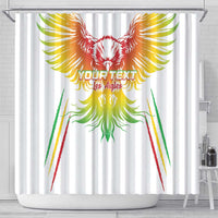 Custom Mali Football Shower Curtain Go Les Aigles White Color - Wonder Print Shop