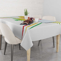 Custom Mali Football Tablecloth Go Les Aigles White Color - Wonder Print Shop