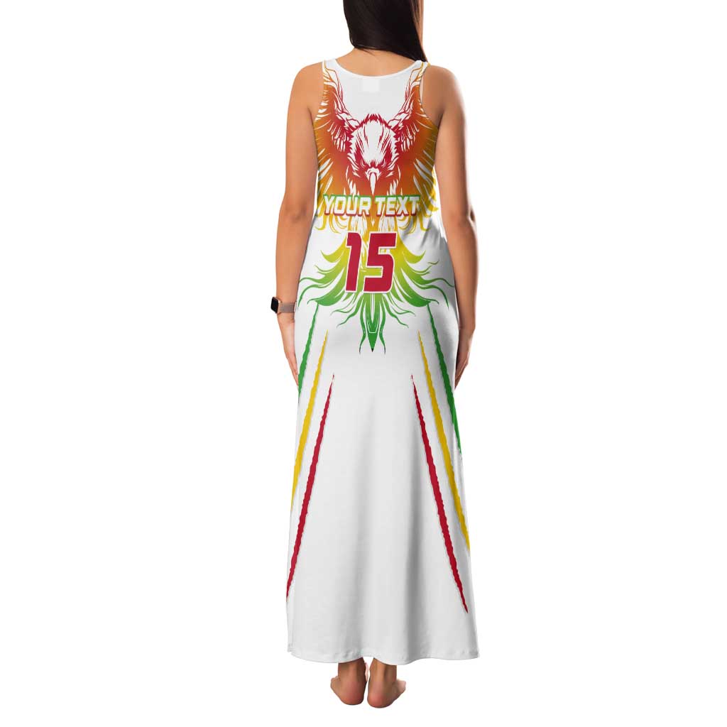 Custom Mali Football Tank Maxi Dress Go Les Aigles White Color - Wonder Print Shop