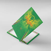 Custom Mali Football Canvas Wall Art Go Les Aigles Green Color