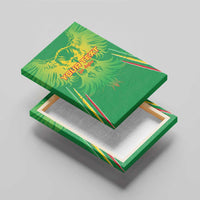 Custom Mali Football Canvas Wall Art Go Les Aigles Green Color