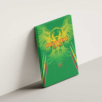 Custom Mali Football Canvas Wall Art Go Les Aigles Green Color